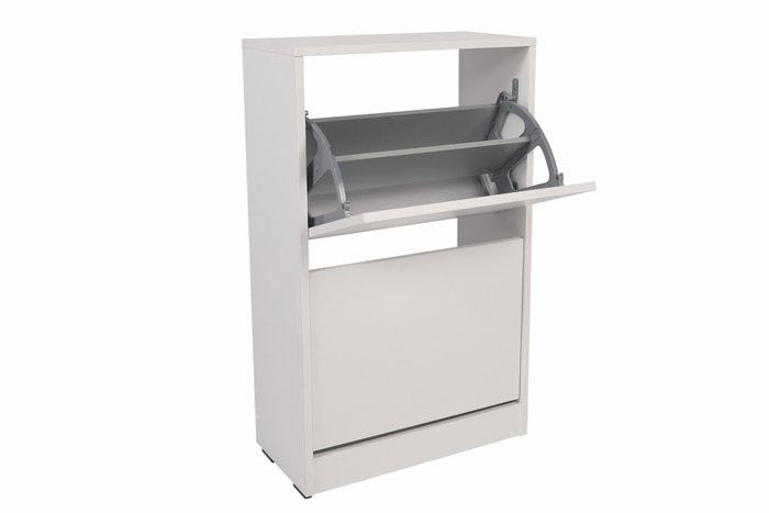 Hanah Home Zapatero Blanco con 2 Cajones Hanah Home Zapatero Blanco con 2 Cajones